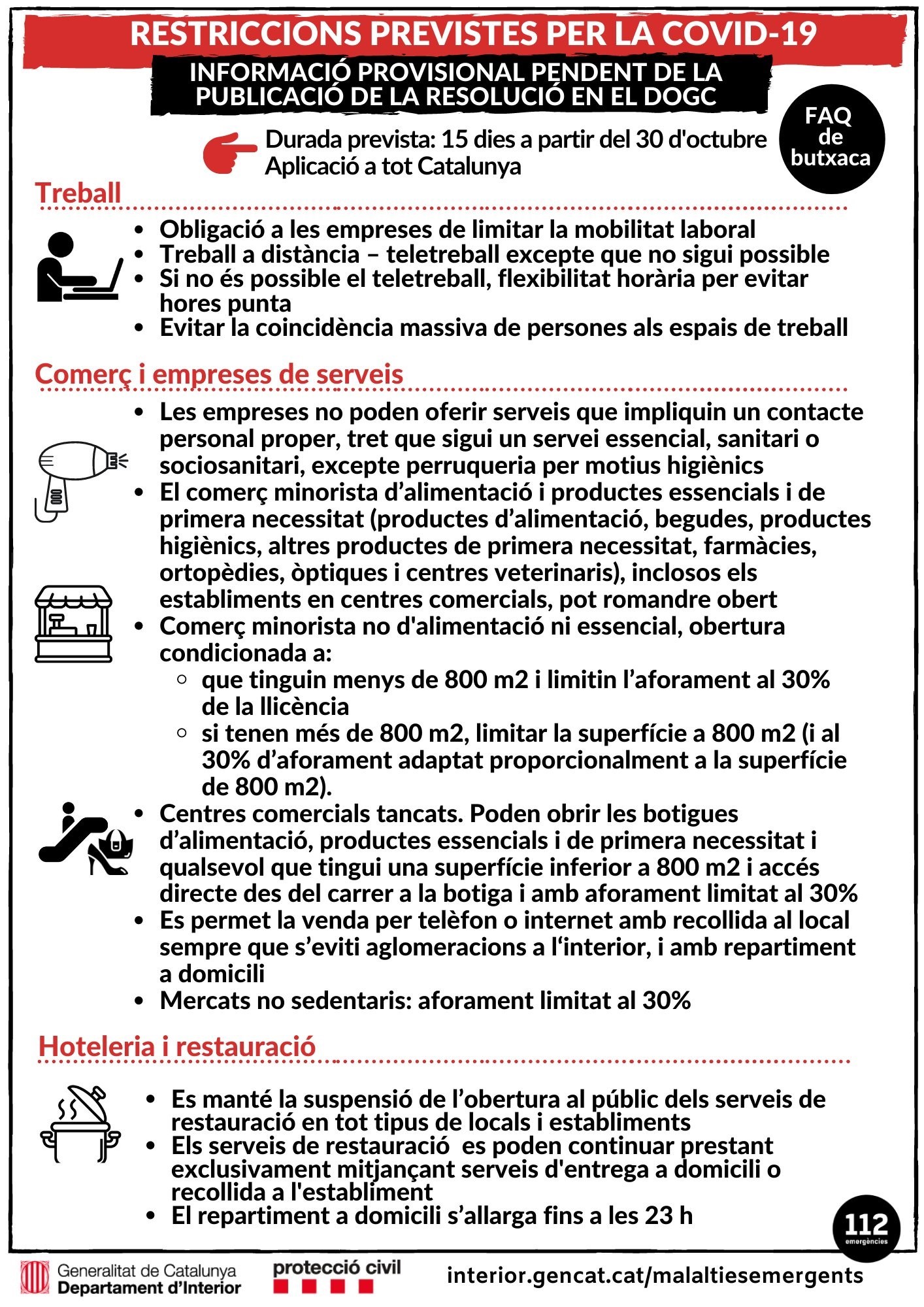 El Govern acorda el tancament perimetral de Catalunya durant 15 dies i un confinament municipal els caps de setmana 0