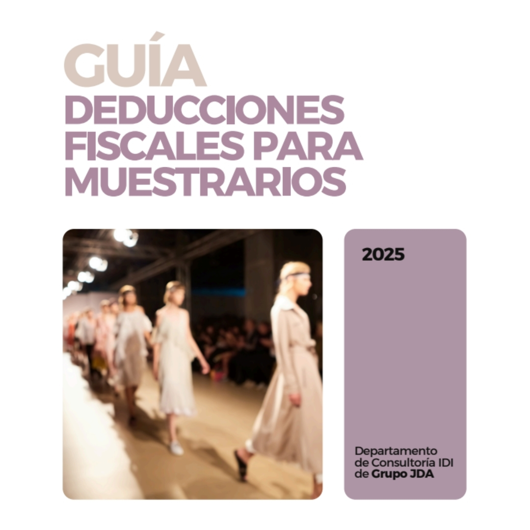 Guía de Deducciones fiscales para muestrarios 2025 - JDA